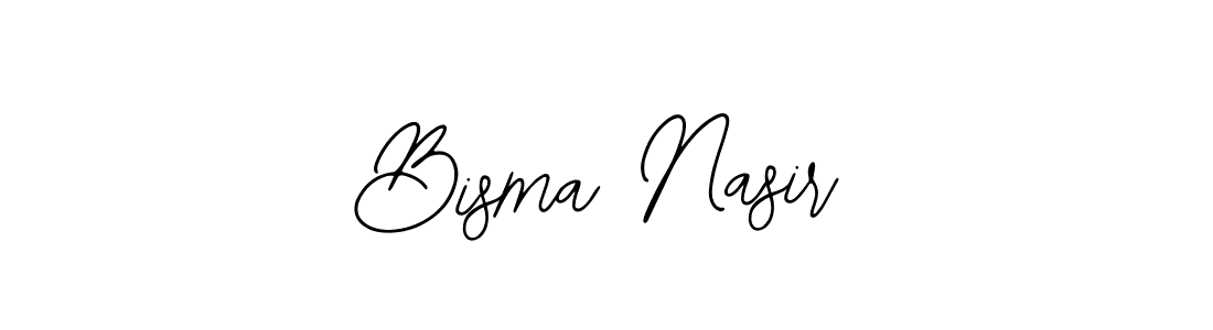 Design your own signature with our free online signature maker. With this signature software, you can create a handwritten (Bearetta-2O07w) signature for name Bisma Nasir. Bisma Nasir signature style 12 images and pictures png