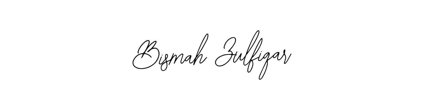 Also You can easily find your signature by using the search form. We will create Bismah Zulfiqar name handwritten signature images for you free of cost using Bearetta-2O07w sign style. Bismah Zulfiqar signature style 12 images and pictures png