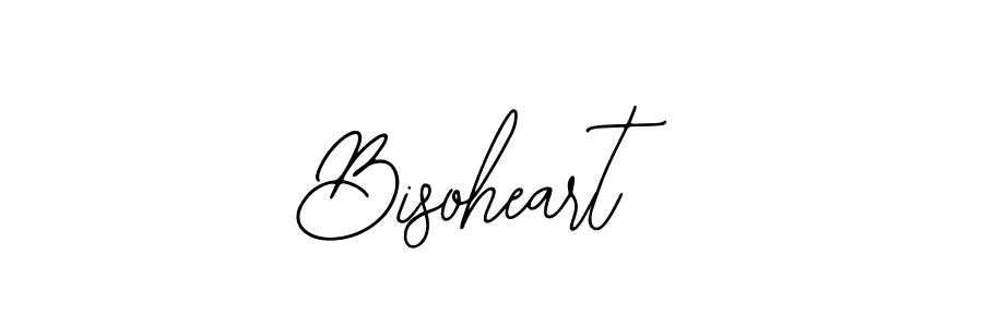 Use a signature maker to create a handwritten signature online. With this signature software, you can design (Bearetta-2O07w) your own signature for name Bisoheart. Bisoheart signature style 12 images and pictures png