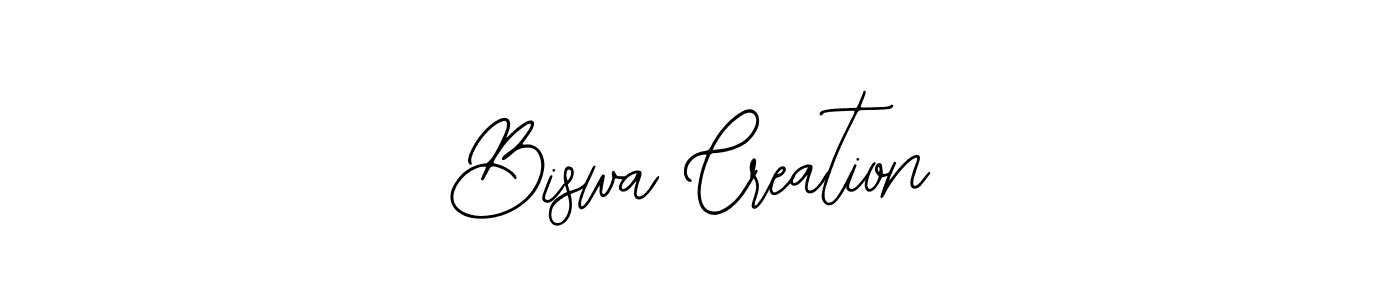 How to make Biswa Creation name signature. Use Bearetta-2O07w style for creating short signs online. This is the latest handwritten sign. Biswa Creation signature style 12 images and pictures png