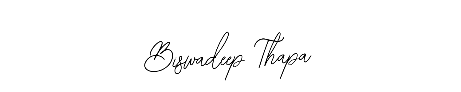 This is the best signature style for the Biswadeep Thapa name. Also you like these signature font (Bearetta-2O07w). Mix name signature. Biswadeep Thapa signature style 12 images and pictures png