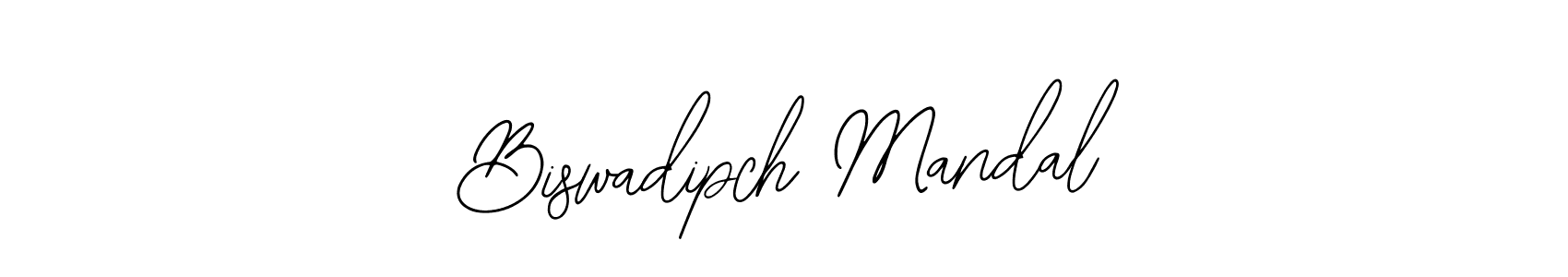 The best way (Bearetta-2O07w) to make a short signature is to pick only two or three words in your name. The name Biswadipch Mandal include a total of six letters. For converting this name. Biswadipch Mandal signature style 12 images and pictures png