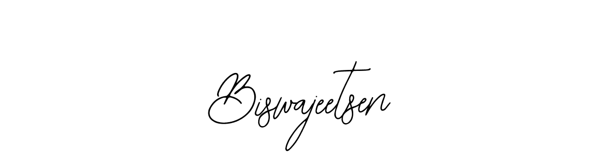 How to make Biswajeetsen name signature. Use Bearetta-2O07w style for creating short signs online. This is the latest handwritten sign. Biswajeetsen signature style 12 images and pictures png