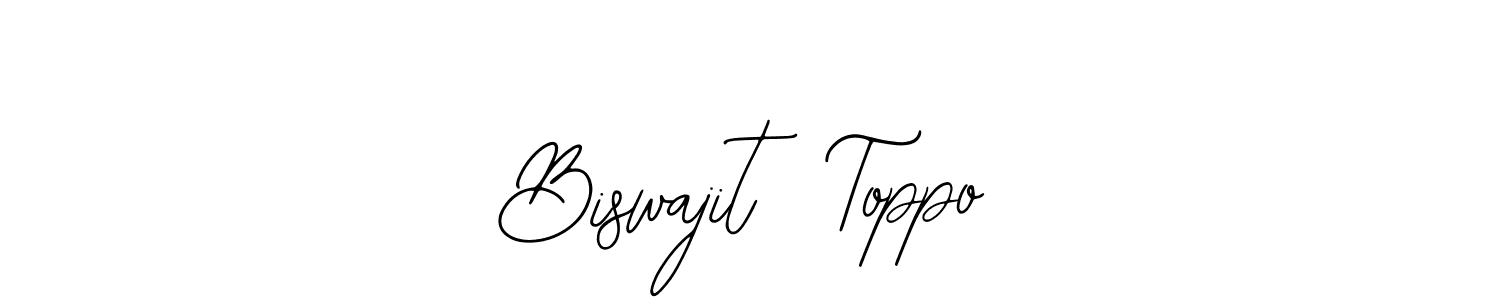 How to make Biswajit  Toppo name signature. Use Bearetta-2O07w style for creating short signs online. This is the latest handwritten sign. Biswajit  Toppo signature style 12 images and pictures png
