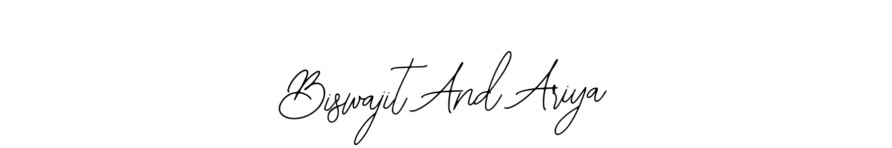 Biswajit And Ariya stylish signature style. Best Handwritten Sign (Bearetta-2O07w) for my name. Handwritten Signature Collection Ideas for my name Biswajit And Ariya. Biswajit And Ariya signature style 12 images and pictures png