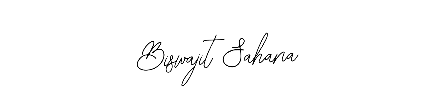 Biswajit Sahana stylish signature style. Best Handwritten Sign (Bearetta-2O07w) for my name. Handwritten Signature Collection Ideas for my name Biswajit Sahana. Biswajit Sahana signature style 12 images and pictures png