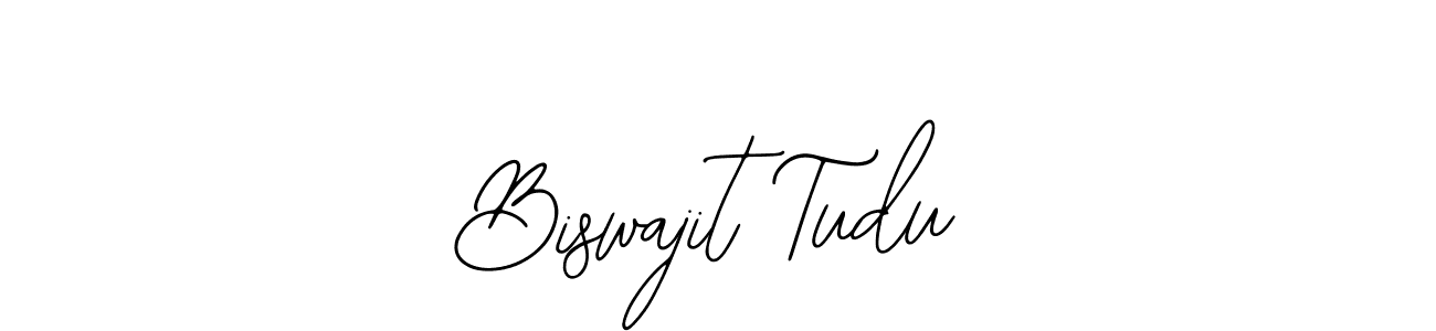 How to make Biswajit Tudu name signature. Use Bearetta-2O07w style for creating short signs online. This is the latest handwritten sign. Biswajit Tudu signature style 12 images and pictures png