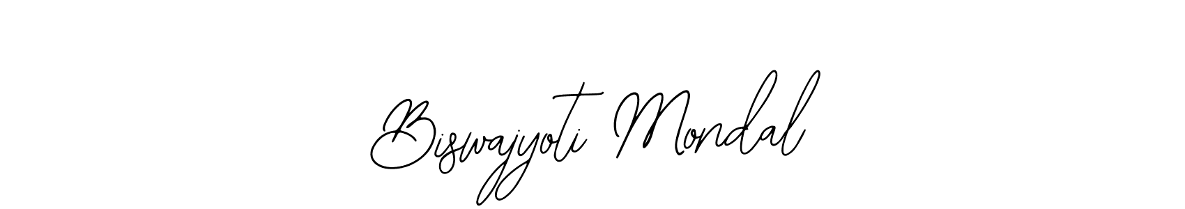 The best way (Bearetta-2O07w) to make a short signature is to pick only two or three words in your name. The name Biswajyoti Mondal include a total of six letters. For converting this name. Biswajyoti Mondal signature style 12 images and pictures png
