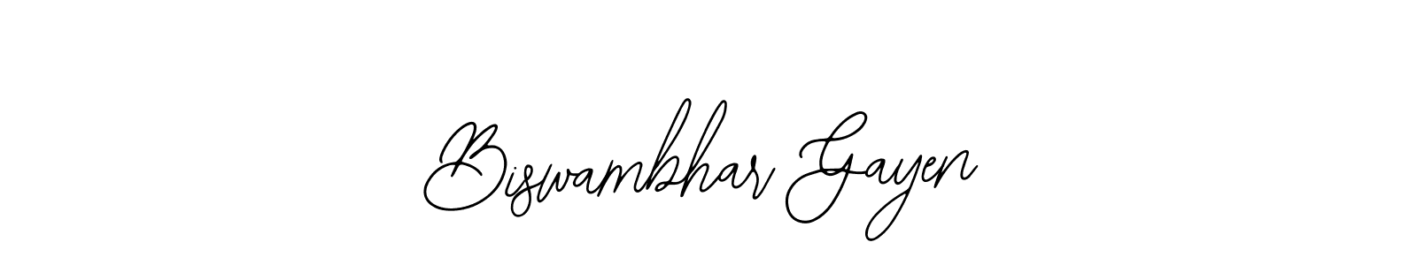 Make a beautiful signature design for name Biswambhar Gayen. With this signature (Bearetta-2O07w) style, you can create a handwritten signature for free. Biswambhar Gayen signature style 12 images and pictures png