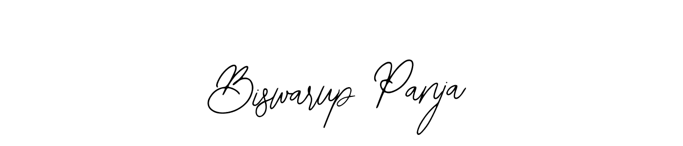 The best way (Bearetta-2O07w) to make a short signature is to pick only two or three words in your name. The name Biswarup Panja include a total of six letters. For converting this name. Biswarup Panja signature style 12 images and pictures png