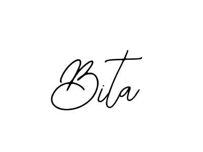 Use a signature maker to create a handwritten signature online. With this signature software, you can design (Bearetta-2O07w) your own signature for name Bita. Bita signature style 12 images and pictures png