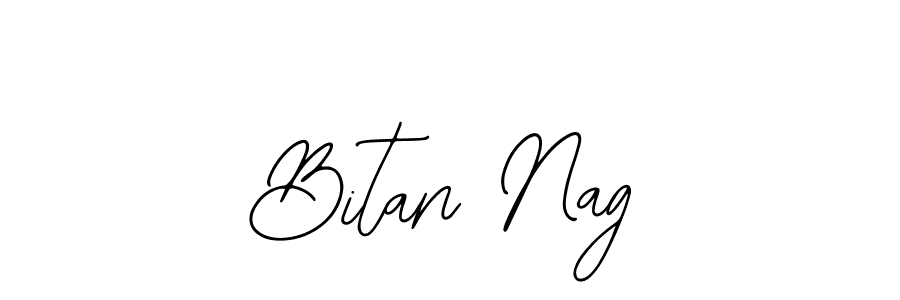 Design your own signature with our free online signature maker. With this signature software, you can create a handwritten (Bearetta-2O07w) signature for name Bitan Nag. Bitan Nag signature style 12 images and pictures png