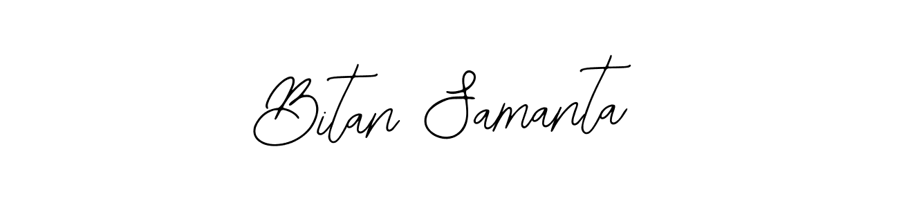 if you are searching for the best signature style for your name Bitan Samanta. so please give up your signature search. here we have designed multiple signature styles  using Bearetta-2O07w. Bitan Samanta signature style 12 images and pictures png