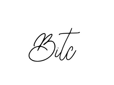 Design your own signature with our free online signature maker. With this signature software, you can create a handwritten (Bearetta-2O07w) signature for name Bitc. Bitc signature style 12 images and pictures png