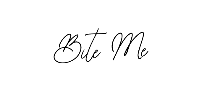 How to make Bite Me signature? Bearetta-2O07w is a professional autograph style. Create handwritten signature for Bite Me name. Bite Me signature style 12 images and pictures png