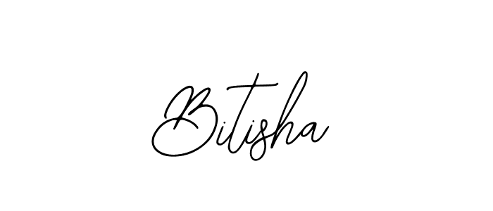 Use a signature maker to create a handwritten signature online. With this signature software, you can design (Bearetta-2O07w) your own signature for name Bitisha. Bitisha signature style 12 images and pictures png