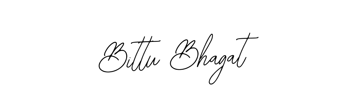 You should practise on your own different ways (Bearetta-2O07w) to write your name (Bittu Bhagat) in signature. don't let someone else do it for you. Bittu Bhagat signature style 12 images and pictures png