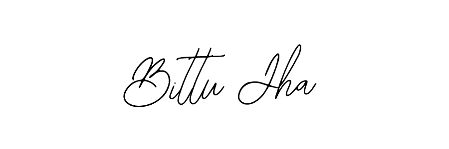 The best way (Bearetta-2O07w) to make a short signature is to pick only two or three words in your name. The name Bittu Jha include a total of six letters. For converting this name. Bittu Jha signature style 12 images and pictures png