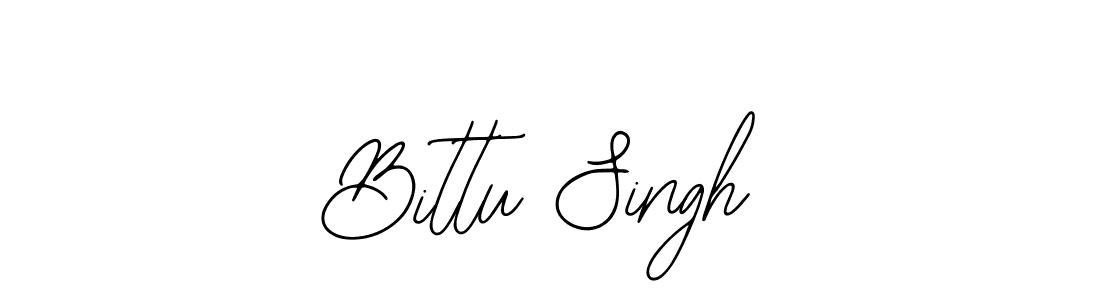 How to make Bittu Singh name signature. Use Bearetta-2O07w style for creating short signs online. This is the latest handwritten sign. Bittu Singh signature style 12 images and pictures png