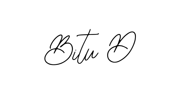 How to make Bitu D name signature. Use Bearetta-2O07w style for creating short signs online. This is the latest handwritten sign. Bitu D signature style 12 images and pictures png