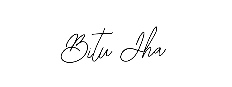 Bitu Jha stylish signature style. Best Handwritten Sign (Bearetta-2O07w) for my name. Handwritten Signature Collection Ideas for my name Bitu Jha. Bitu Jha signature style 12 images and pictures png