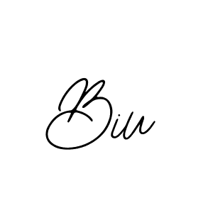 You should practise on your own different ways (Bearetta-2O07w) to write your name (Biu) in signature. don't let someone else do it for you. Biu signature style 12 images and pictures png