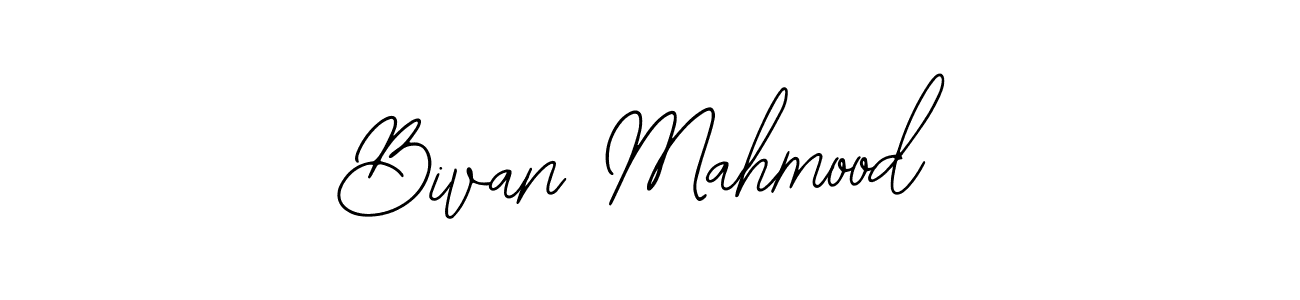 The best way (Bearetta-2O07w) to make a short signature is to pick only two or three words in your name. The name Bivan Mahmood include a total of six letters. For converting this name. Bivan Mahmood signature style 12 images and pictures png