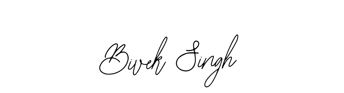 Use a signature maker to create a handwritten signature online. With this signature software, you can design (Bearetta-2O07w) your own signature for name Bivek Singh. Bivek Singh signature style 12 images and pictures png