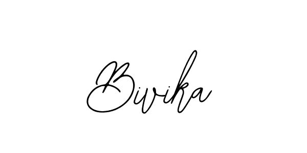 How to make Bivika name signature. Use Bearetta-2O07w style for creating short signs online. This is the latest handwritten sign. Bivika signature style 12 images and pictures png