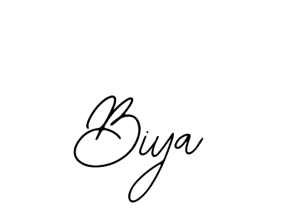 You should practise on your own different ways (Bearetta-2O07w) to write your name (Biya) in signature. don't let someone else do it for you. Biya signature style 12 images and pictures png