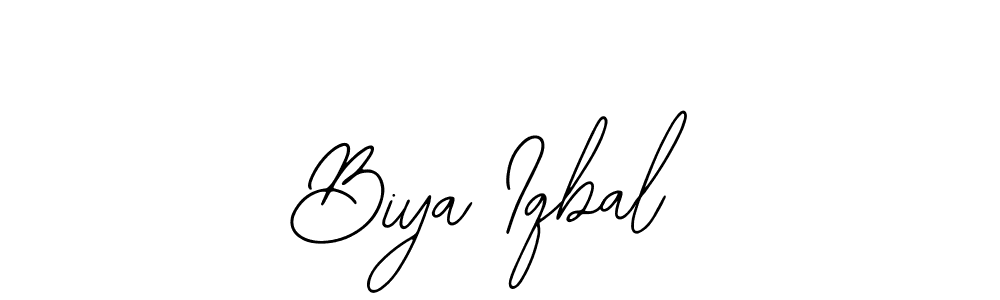 Bearetta-2O07w is a professional signature style that is perfect for those who want to add a touch of class to their signature. It is also a great choice for those who want to make their signature more unique. Get Biya Iqbal name to fancy signature for free. Biya Iqbal signature style 12 images and pictures png