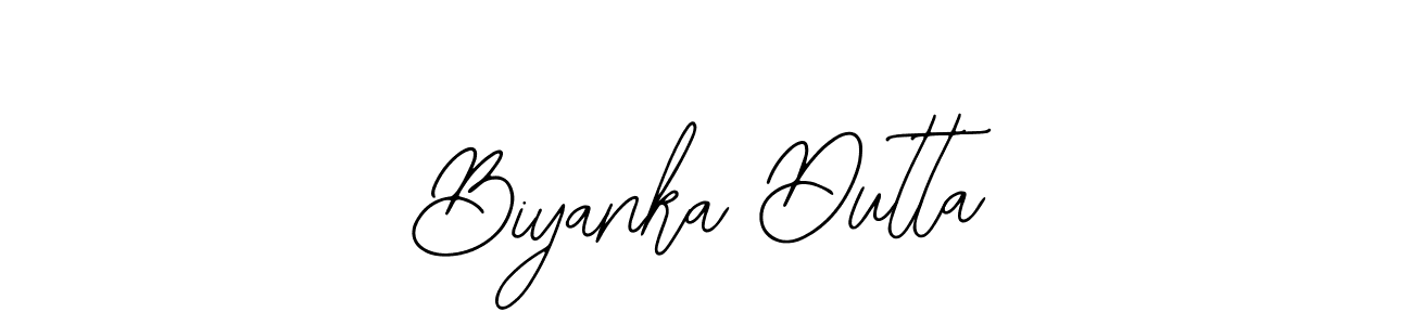 Make a beautiful signature design for name Biyanka Dutta. With this signature (Bearetta-2O07w) style, you can create a handwritten signature for free. Biyanka Dutta signature style 12 images and pictures png