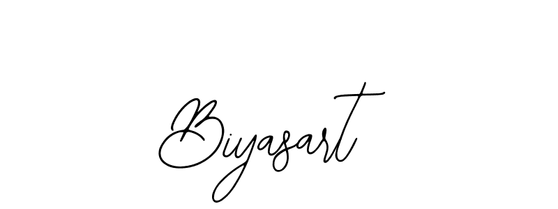 The best way (Bearetta-2O07w) to make a short signature is to pick only two or three words in your name. The name Biyasart include a total of six letters. For converting this name. Biyasart signature style 12 images and pictures png