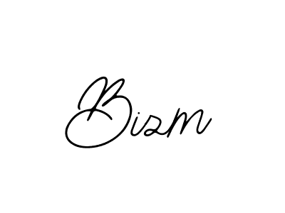 Use a signature maker to create a handwritten signature online. With this signature software, you can design (Bearetta-2O07w) your own signature for name Bizm. Bizm signature style 12 images and pictures png