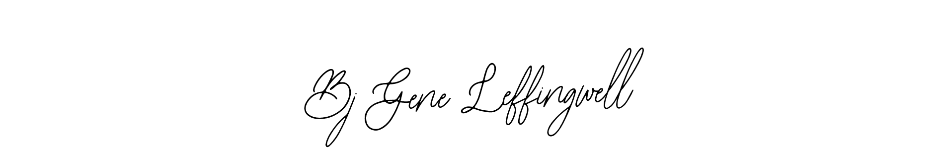 Design your own signature with our free online signature maker. With this signature software, you can create a handwritten (Bearetta-2O07w) signature for name Bj Gene Leffingwell. Bj Gene Leffingwell signature style 12 images and pictures png