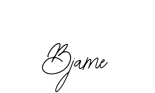 The best way (Bearetta-2O07w) to make a short signature is to pick only two or three words in your name. The name Bjame include a total of six letters. For converting this name. Bjame signature style 12 images and pictures png