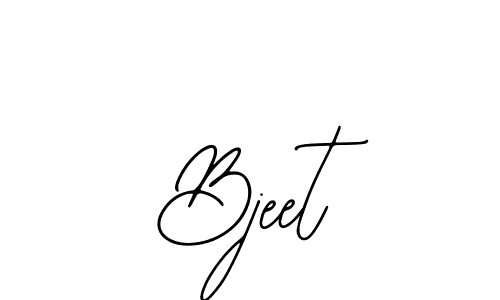 Use a signature maker to create a handwritten signature online. With this signature software, you can design (Bearetta-2O07w) your own signature for name Bjeet. Bjeet signature style 12 images and pictures png
