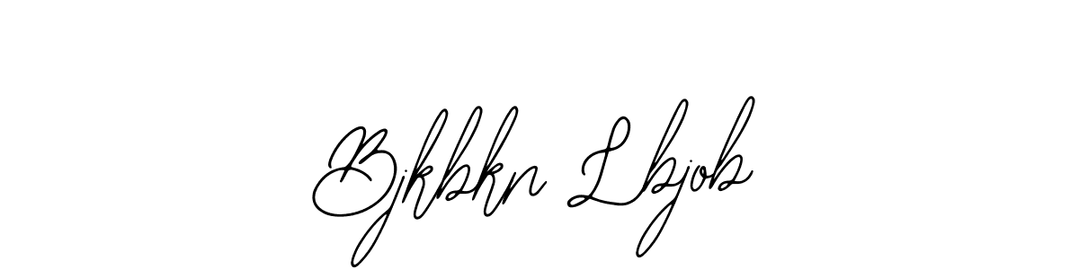 Design your own signature with our free online signature maker. With this signature software, you can create a handwritten (Bearetta-2O07w) signature for name Bjkbkn Lbjob. Bjkbkn Lbjob signature style 12 images and pictures png