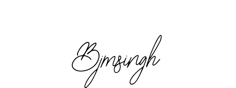 Design your own signature with our free online signature maker. With this signature software, you can create a handwritten (Bearetta-2O07w) signature for name Bjmsingh. Bjmsingh signature style 12 images and pictures png