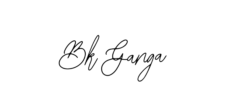 if you are searching for the best signature style for your name Bk Ganga. so please give up your signature search. here we have designed multiple signature styles  using Bearetta-2O07w. Bk Ganga signature style 12 images and pictures png