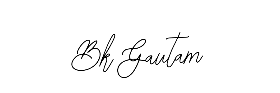 Bk Gautam stylish signature style. Best Handwritten Sign (Bearetta-2O07w) for my name. Handwritten Signature Collection Ideas for my name Bk Gautam. Bk Gautam signature style 12 images and pictures png