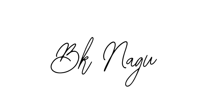 How to make Bk Nagu name signature. Use Bearetta-2O07w style for creating short signs online. This is the latest handwritten sign. Bk Nagu signature style 12 images and pictures png