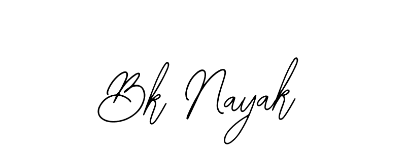 Design your own signature with our free online signature maker. With this signature software, you can create a handwritten (Bearetta-2O07w) signature for name Bk Nayak. Bk Nayak signature style 12 images and pictures png