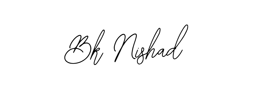 Design your own signature with our free online signature maker. With this signature software, you can create a handwritten (Bearetta-2O07w) signature for name Bk Nishad. Bk Nishad signature style 12 images and pictures png