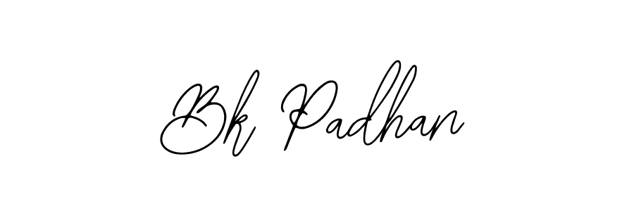Bk Padhan stylish signature style. Best Handwritten Sign (Bearetta-2O07w) for my name. Handwritten Signature Collection Ideas for my name Bk Padhan. Bk Padhan signature style 12 images and pictures png