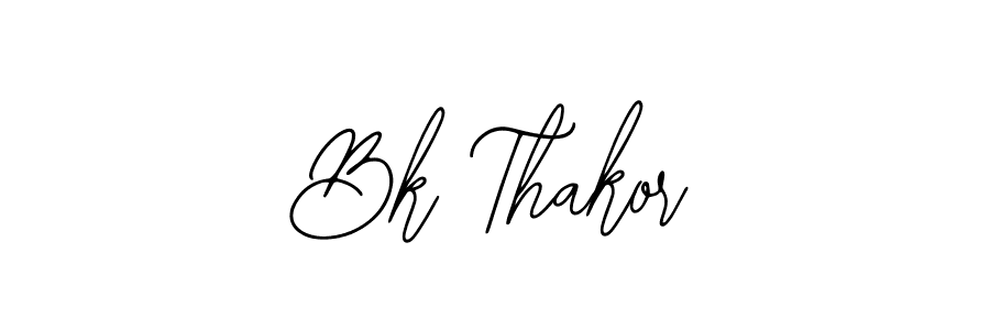 Create a beautiful signature design for name Bk Thakor. With this signature (Bearetta-2O07w) fonts, you can make a handwritten signature for free. Bk Thakor signature style 12 images and pictures png