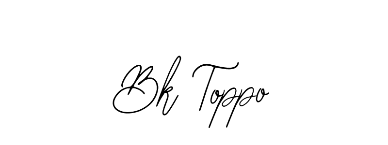 The best way (Bearetta-2O07w) to make a short signature is to pick only two or three words in your name. The name Bk Toppo include a total of six letters. For converting this name. Bk Toppo signature style 12 images and pictures png