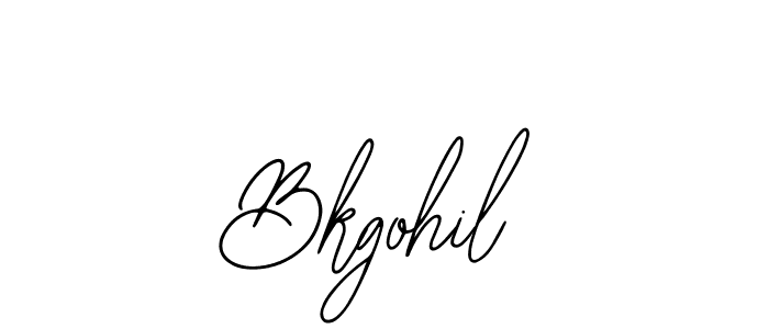 You should practise on your own different ways (Bearetta-2O07w) to write your name (Bkgohil) in signature. don't let someone else do it for you. Bkgohil signature style 12 images and pictures png