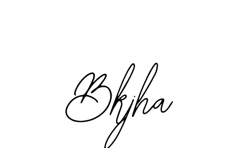 The best way (Bearetta-2O07w) to make a short signature is to pick only two or three words in your name. The name Bkjha include a total of six letters. For converting this name. Bkjha signature style 12 images and pictures png