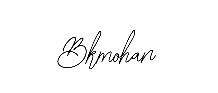 How to make Bkmohan name signature. Use Bearetta-2O07w style for creating short signs online. This is the latest handwritten sign. Bkmohan signature style 12 images and pictures png